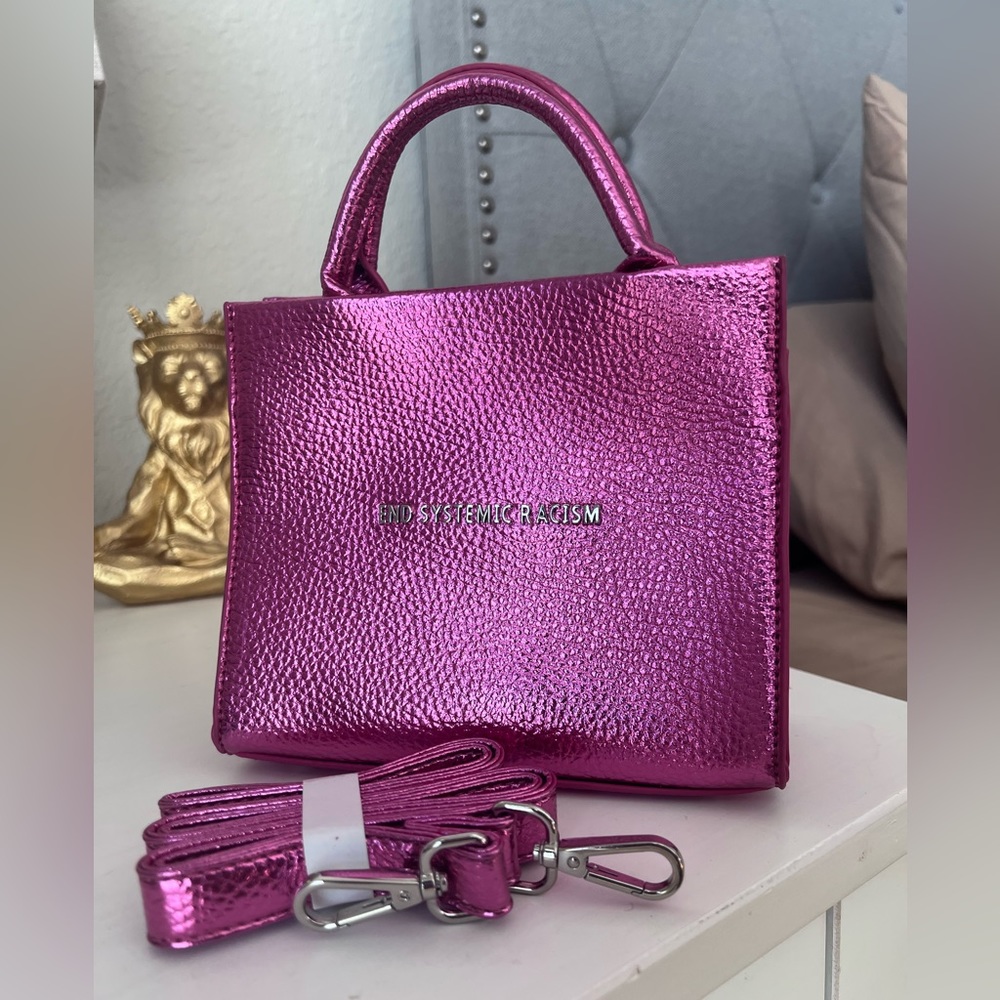 ESR Brandon Blackwood Mini Tote- PINK Metallic